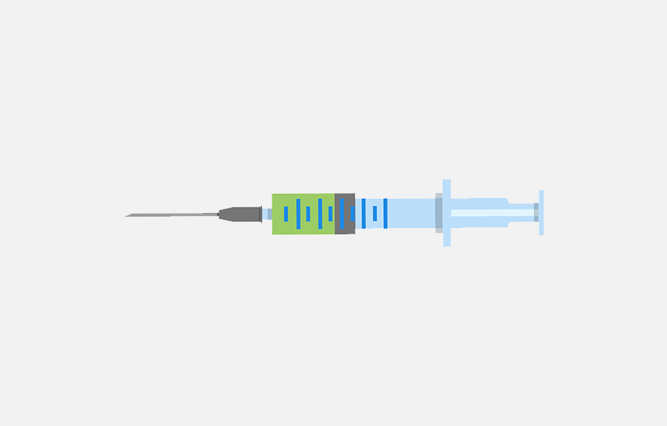 Illustration of a horizontal vaccine